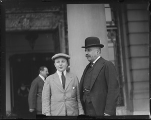 Polish Prince Casimir Lubouwiski visits Boston with son