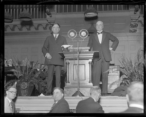 Sen. Borah, left, greatest orator of all time, and Murray Butler of Columbia University