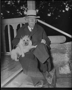 Col. House with his dog