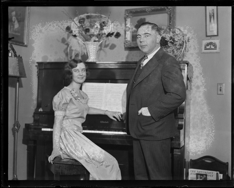 Gus Sonnenberg and Miss Marie Elliot Belmont, MA Digital Commonwealth