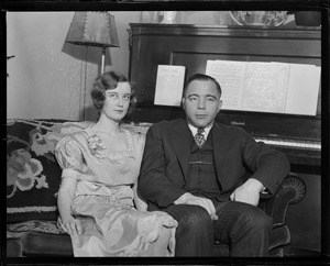 Gus Sonnenberg and Miss Marie Elliot - Belmont, MA