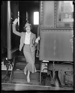 Movie star Mary Brian in Boston