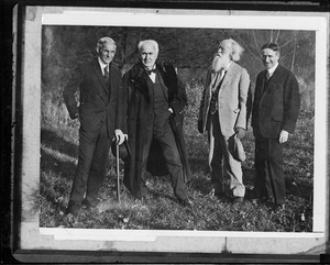 Henry Ford / Thomas Edison / John Burroughs / Harvey Firestone - Yama Farms in Napanoch, N.Y.