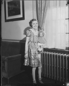 Alyce Jane McHenry after stomach operation at Truesdale Hospital, Fall River
