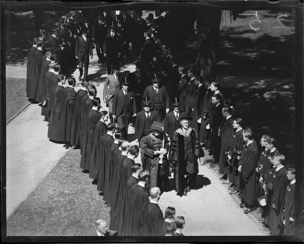 J.P. Morgan at Harvard for class day exercises