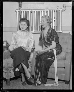 Mary Pickford, right, in Boston