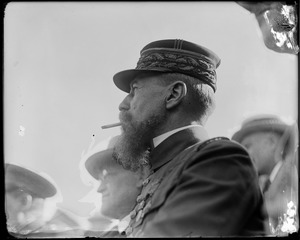 French General Henri J. Gouraud watching tennis at Longwood