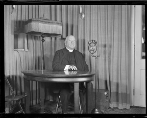 Cardinal O'Connell speaks on the radio for the first time
