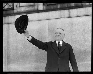 John "Honey Fitz" Fitzgerald waving hat