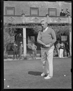 Gov. Curley teeing off