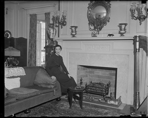 Mary Curley in family living room