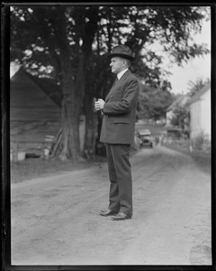 Pres. Coolidge - Plymouth VT. "A penny for his thoughts."