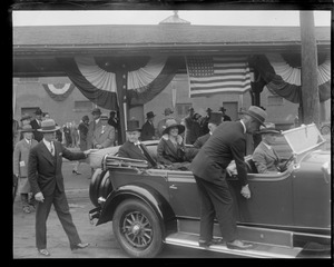 Pres.and Mrs. Coolidge at Andover celebration.