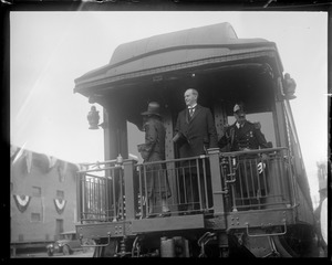 Pres. Coolidge arrives in Andover for celebration