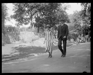 Mrs. Cal Coolidge and secret serviceman Jim Haley
