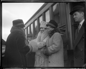 R-R: Mrs. Coolidge's housekeeper / Mrs. Coolidge / Mrs. Hills in Northampton, MA