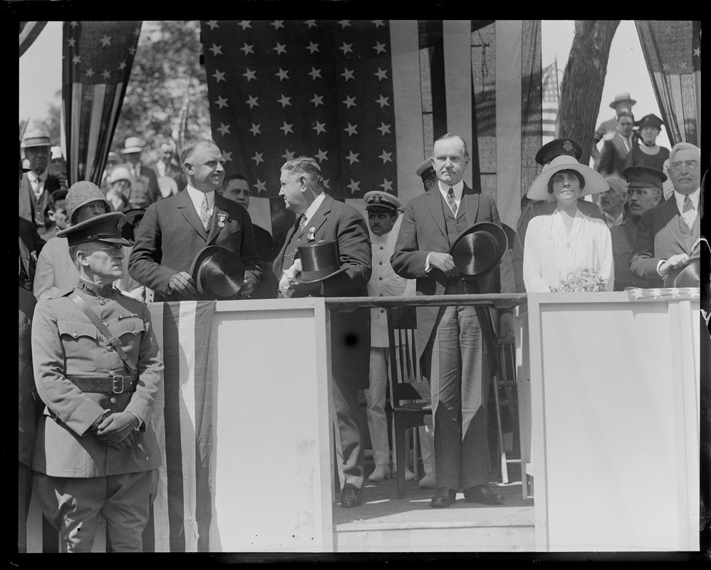 Pres. and Mrs. Coolidge in Cambridge