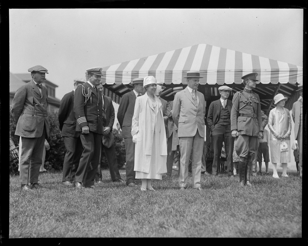Pres. and Mrs. Coolidge at Belmont Springs Golf Club