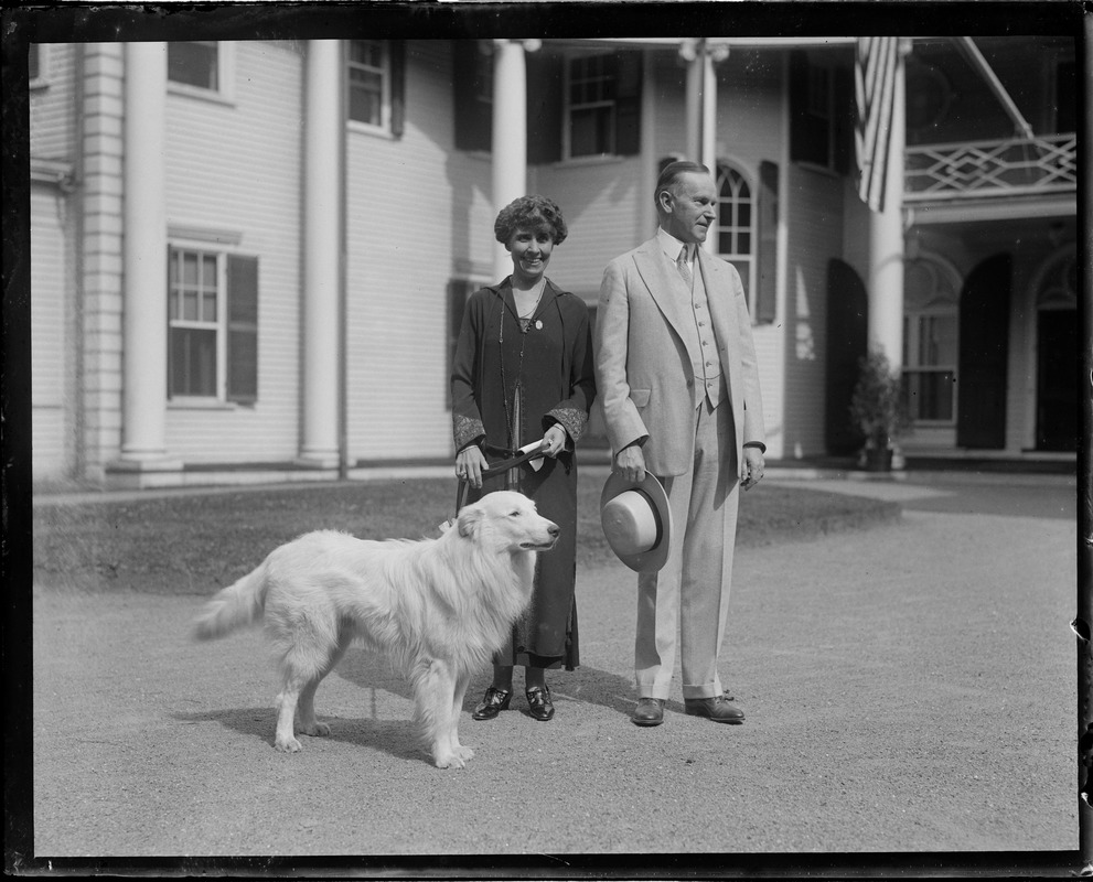 President and Mrs. Coolidge in Swampscott