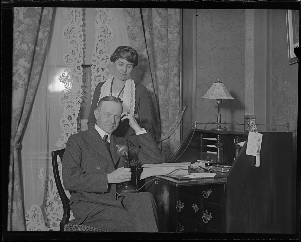 Governor and Mrs. Coolidge when Coolidge was elected as V.P.