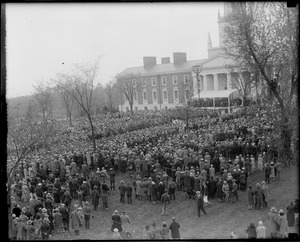 Pres. Coolidge and wife at Andover celebration