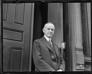 Ex-Pres. Coolidge as private citizen in Boston