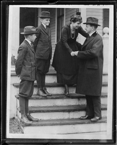 Pres. and Mrs. Coolidge with sons John and Cal Jr.