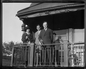 Pres. and Mrs. Coolidge with son John