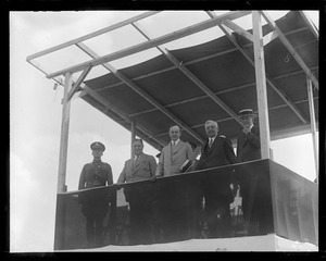 Pres. Coolidge at Camp Devens