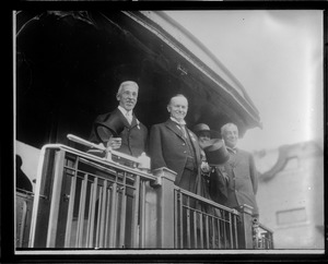 Coolidge and wife at Phillips Academy celebration in Andover