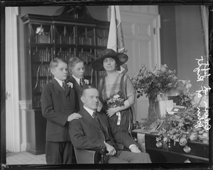 Vice Pres. Coolidge and family