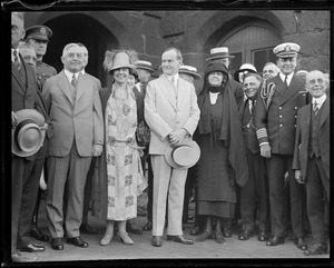 Pres. and Mrs. Coolidge at Salem depot