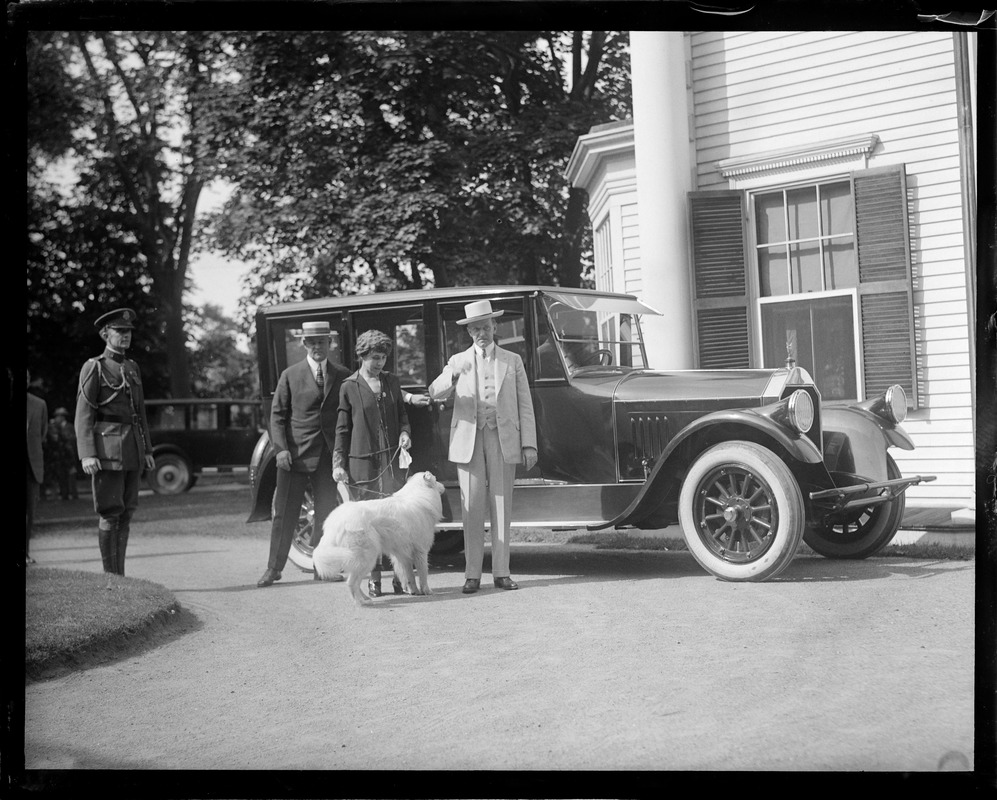 Calvin and Mrs. Coolidge in Swampscott