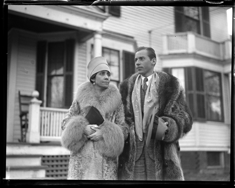 Mrs. Coolidge and son John in Northampton