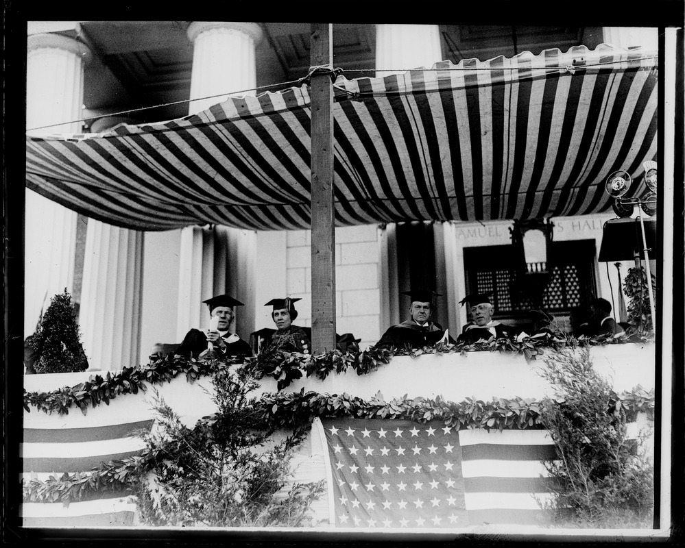 Pres. and Mrs. Coolidge in Andover