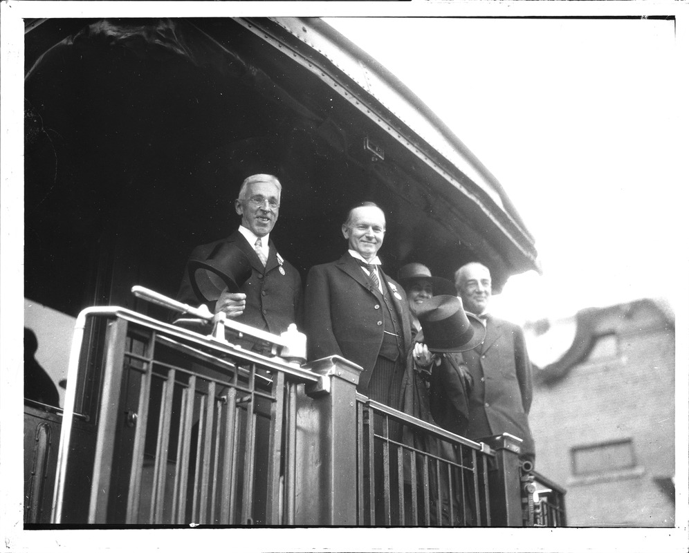 Pres. and Mrs. Coolidge in Andover