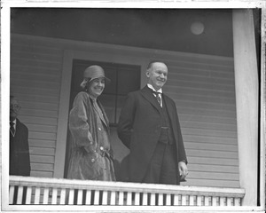 Pres. and Mrs. Coolidge at home in Northampton