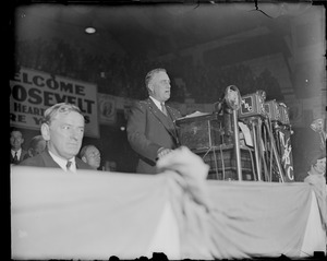 Roosevelt speaking in Boston