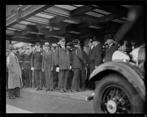 President Hoover visits Boston