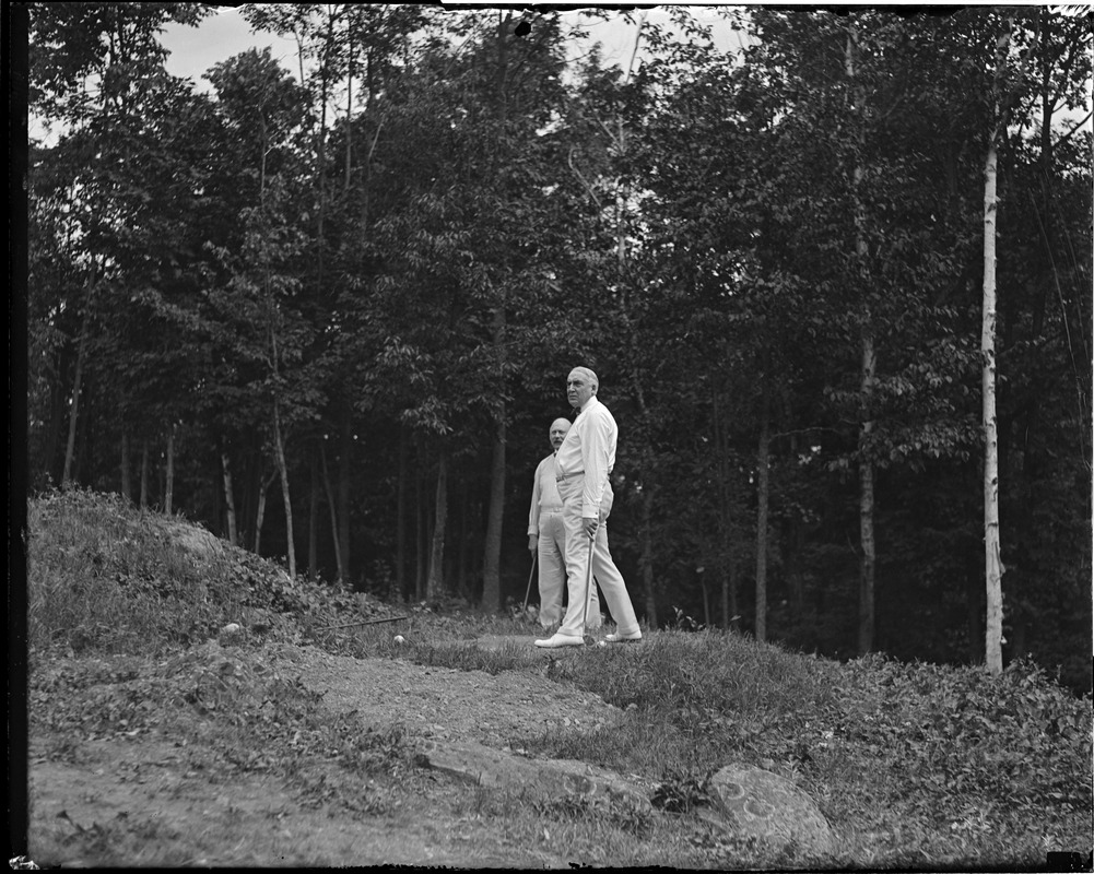 Pres. Harding golfing in Lancaster, N.H.