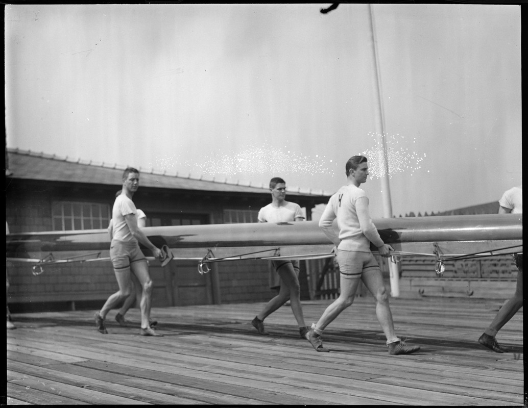 Franklin D Harvard Rowing Team Roosevelt Jr. Vintage Old Photo 4” x 6” 1936 