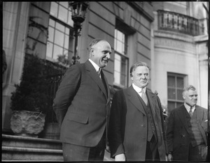 Gov. Alvan Fuller and Herbert Hoover in Boston