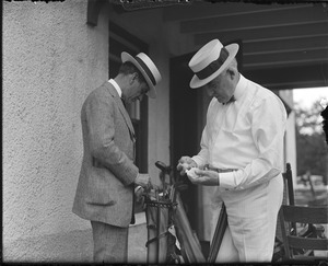 Pres. Harding playing golf in Lancaster, N.H.