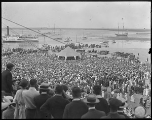 Pres. Harding speaking at Plymouth