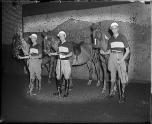 Harvard polo team, John Roosevelt at right