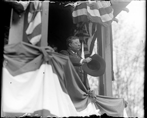Former president Teddy Roosevelt speaking in Boston