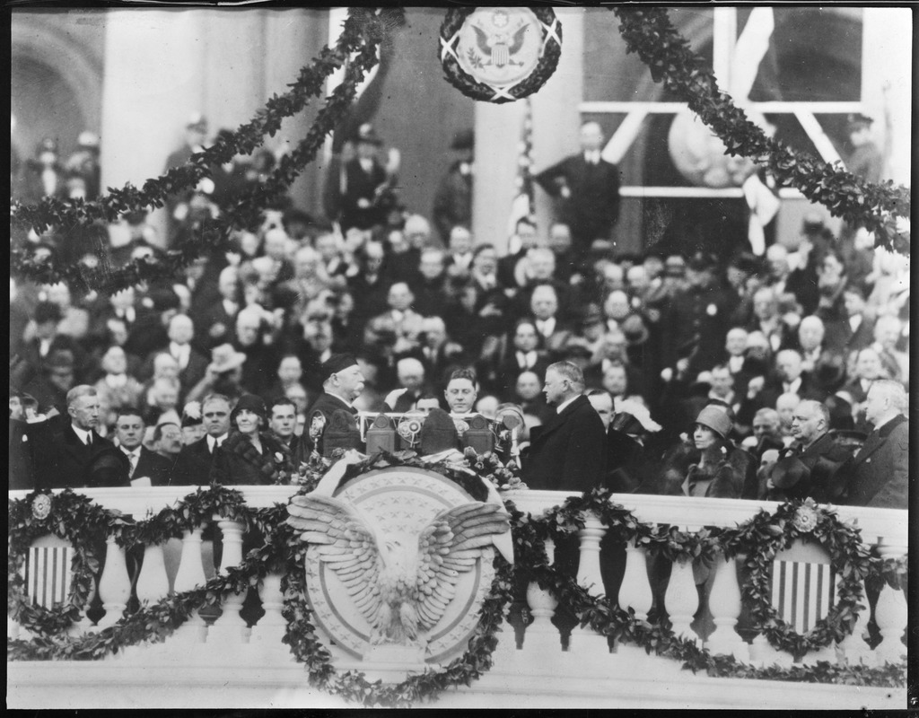 President Hoover takes oath of office