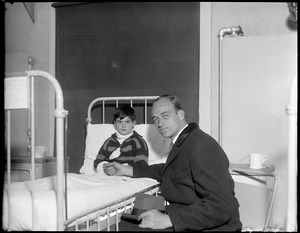 James Roosevelt visits children's hospital