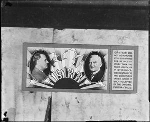 Roosevelt inauguration ticket