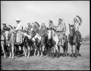 Chief Bald Eagle and cowboys call on Gov. Cox